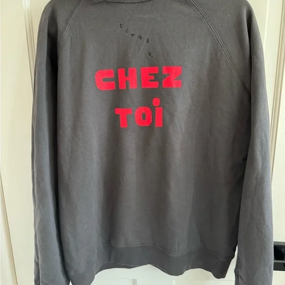 Clare V. Chez Moi Chez Toi Graphic Sweatshirt - Picture 3 of 5